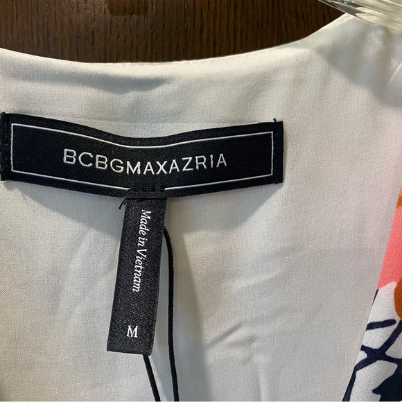 BCBG Max Azaria flounced racer back blouson mini dress - Picture 5 of 12